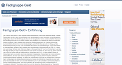 Desktop Screenshot of fachgruppe-geld.de